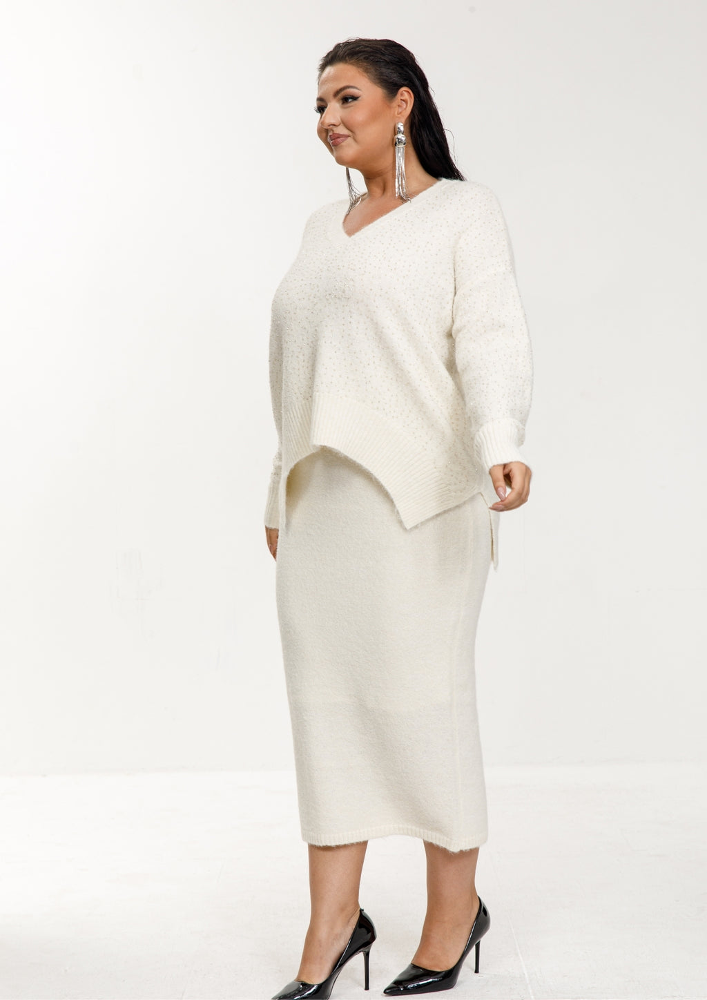 Sparkle Knit Skirt Set