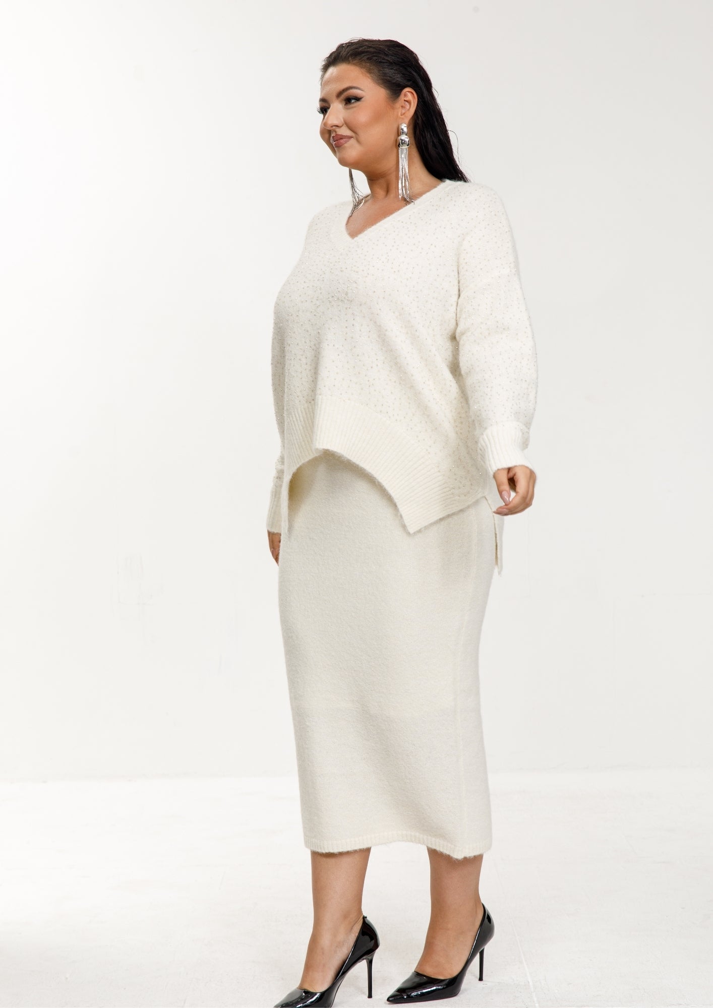 Sparkle Knit Skirt Set