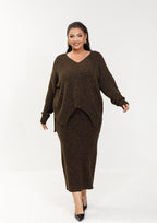 Sparkle Knit Skirt Set