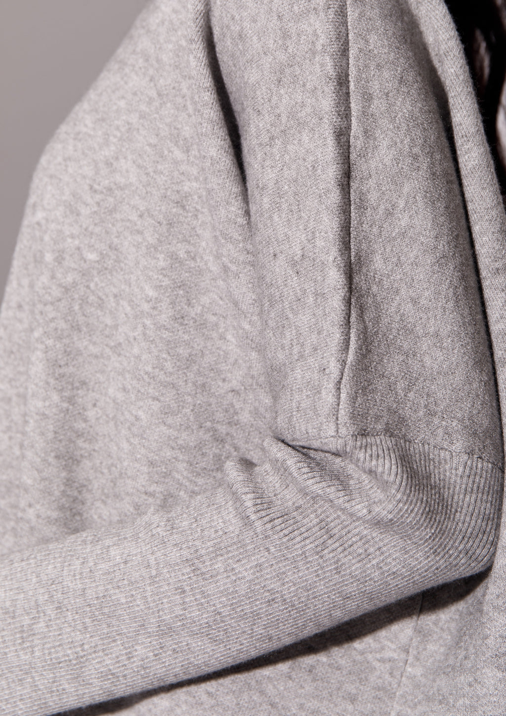 Grey Knit Turtleneck Sweater & Midi Skirt Set