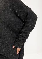 Taupe Shimmer Knit Skirt Set