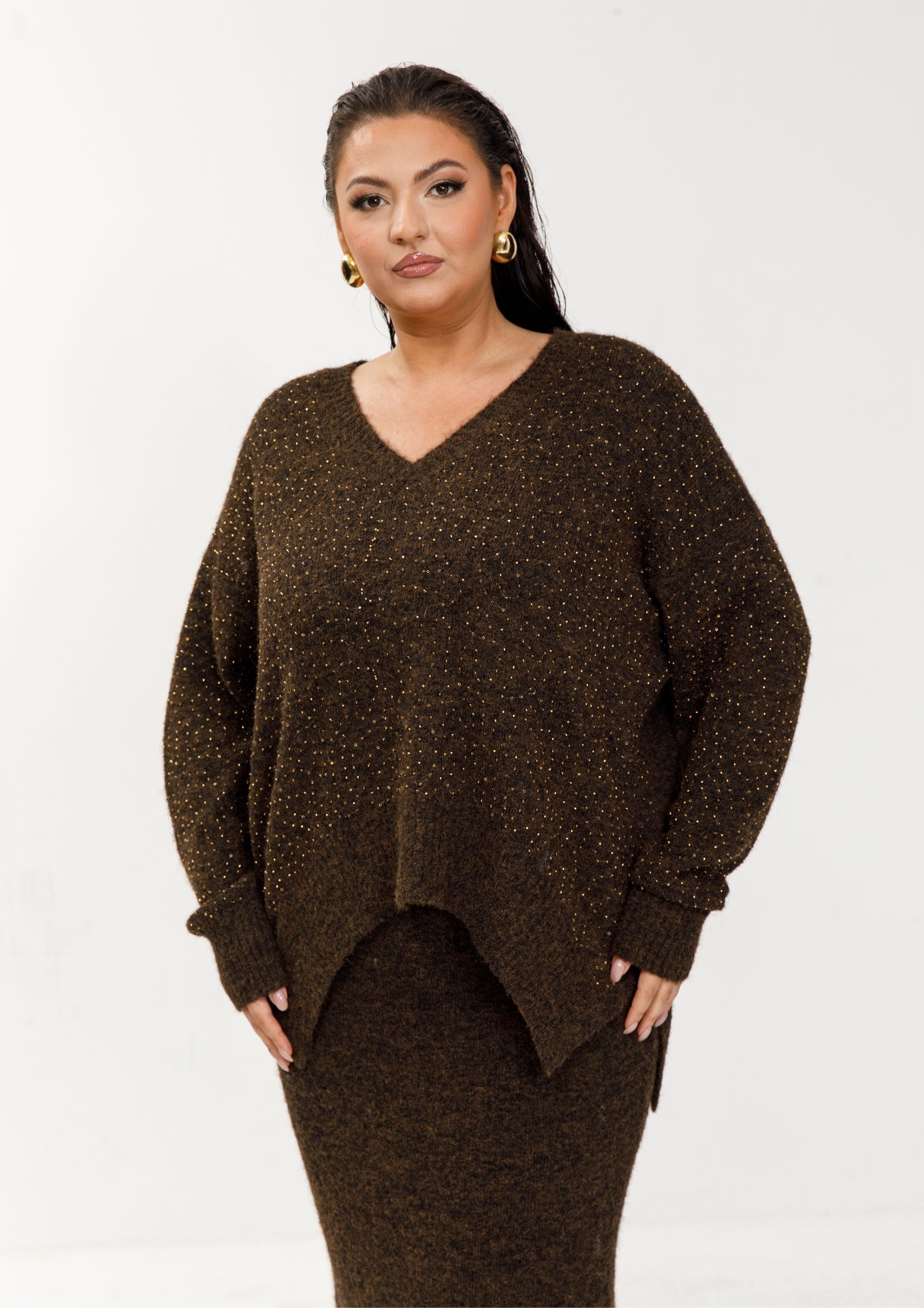 Sparkle Knit Skirt Set
