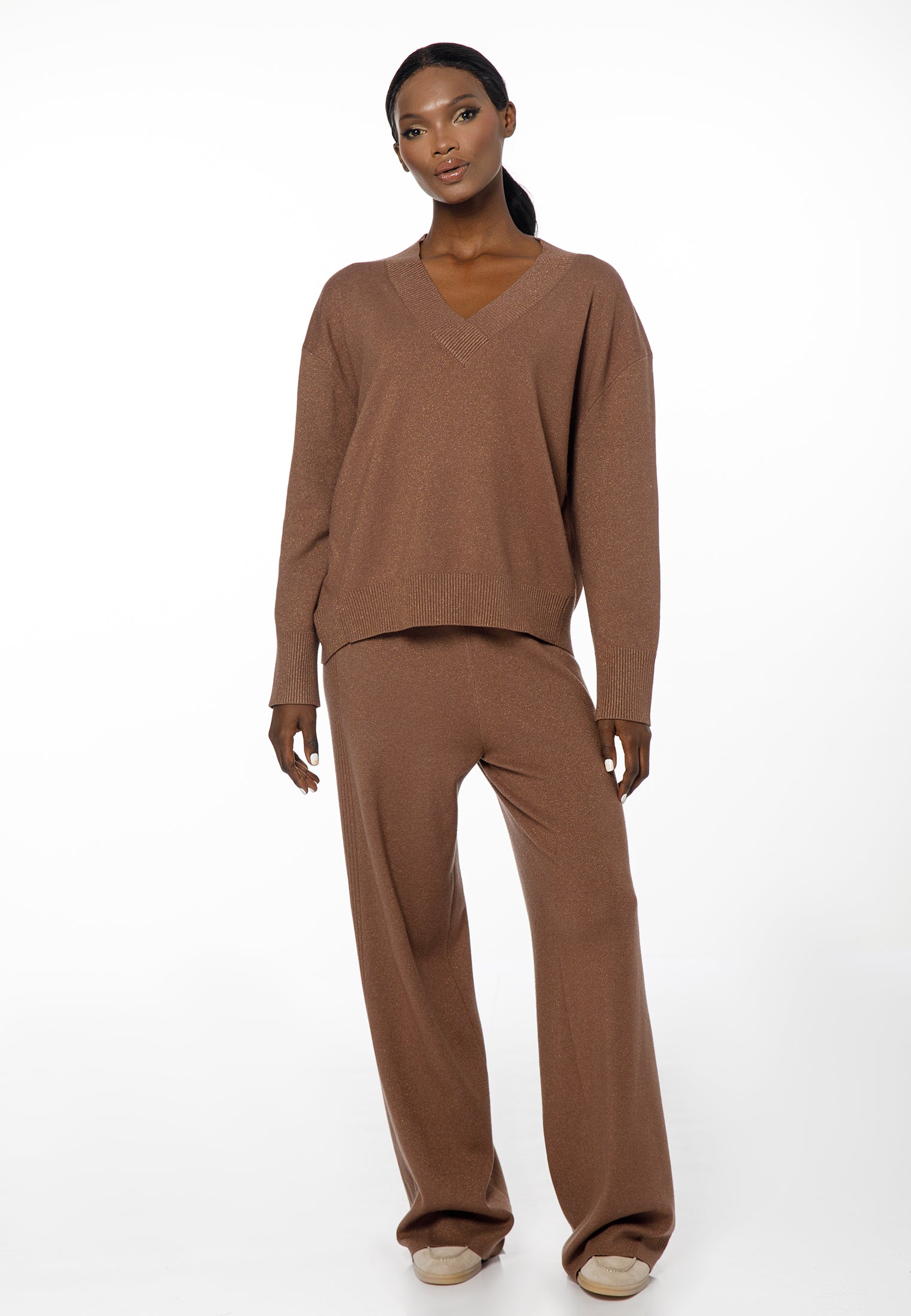 Women’s V-Neck Knit Set