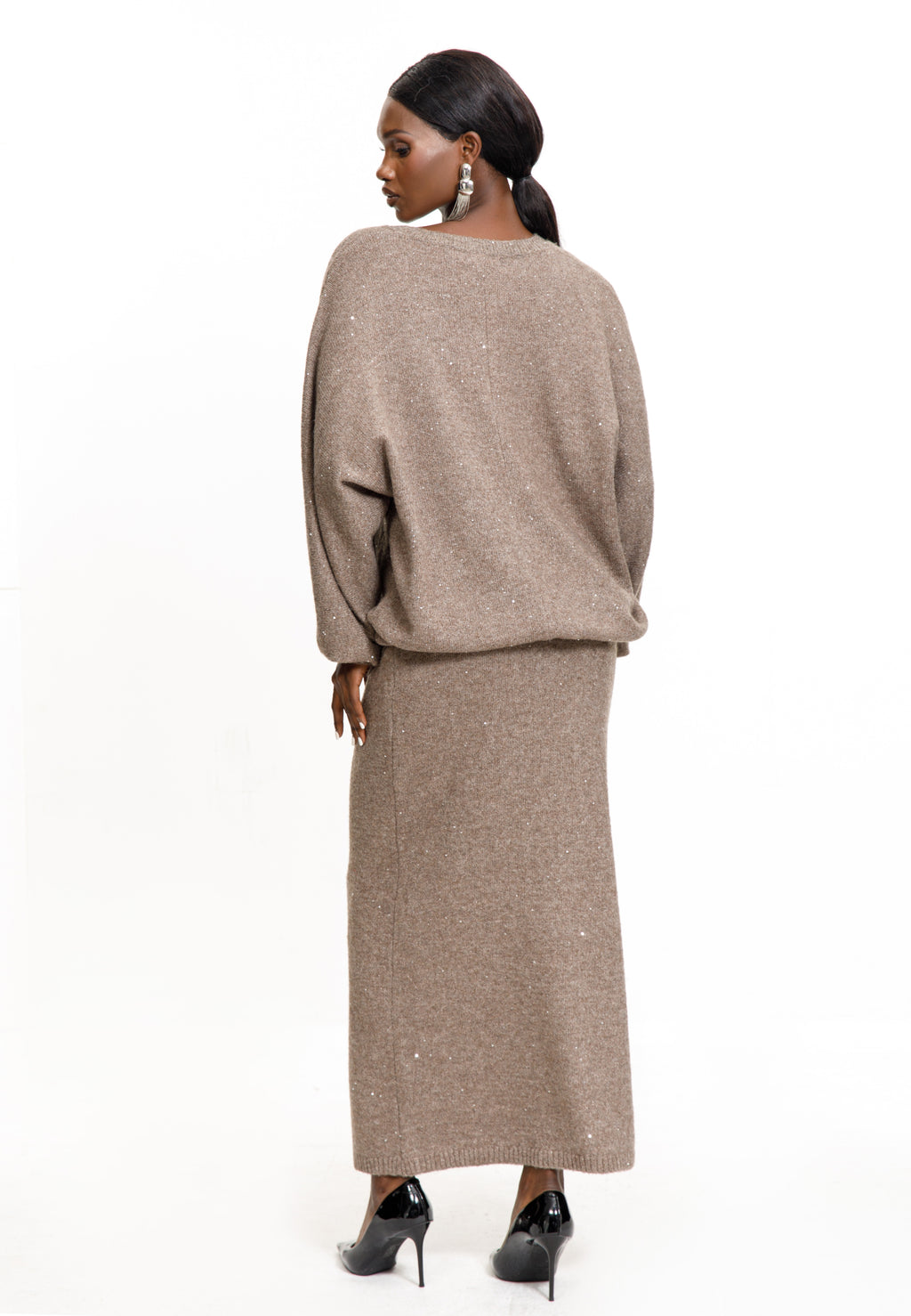 Shimmer Knit Skirt Set