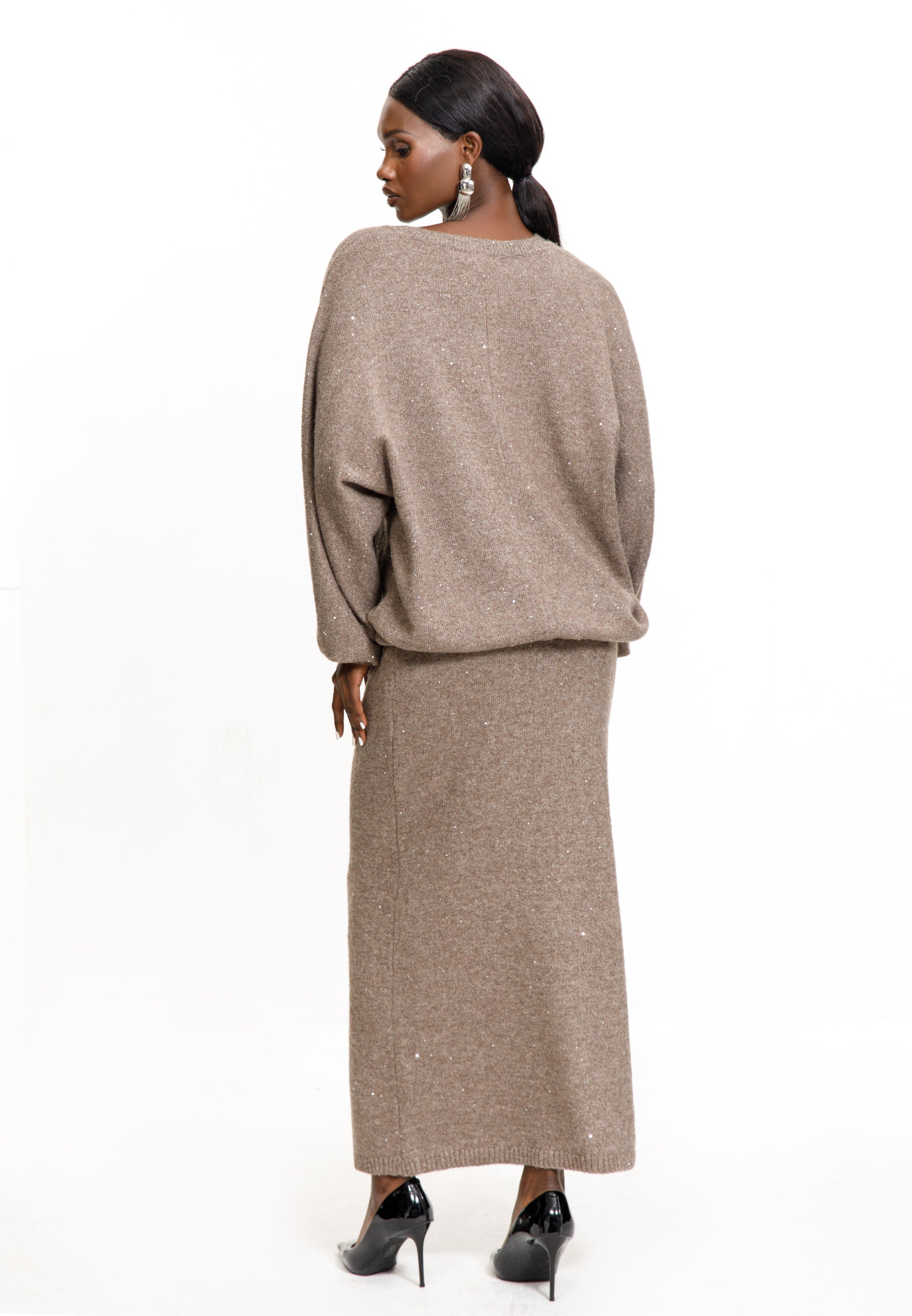 Shimmer Knit Skirt Set