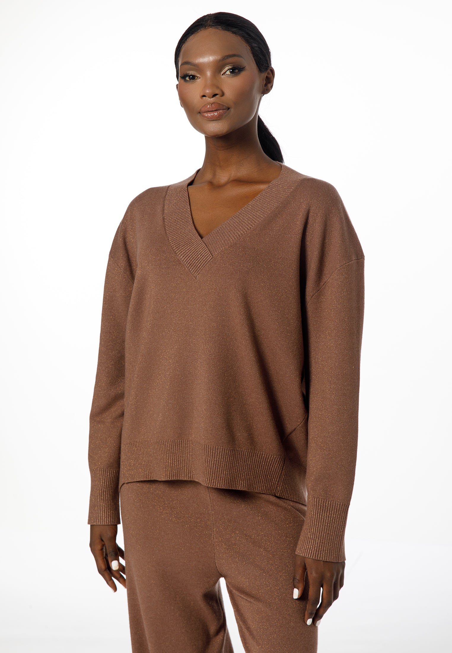 Women’s V-Neck Knit Set