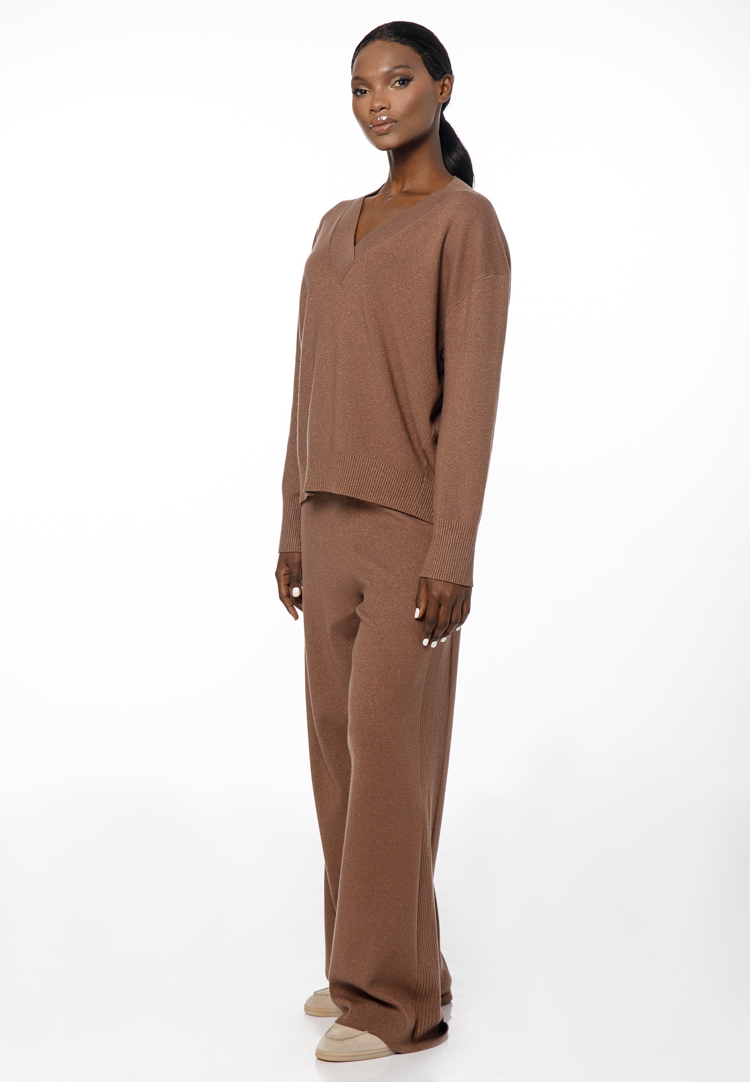 Women’s V-Neck Knit Set