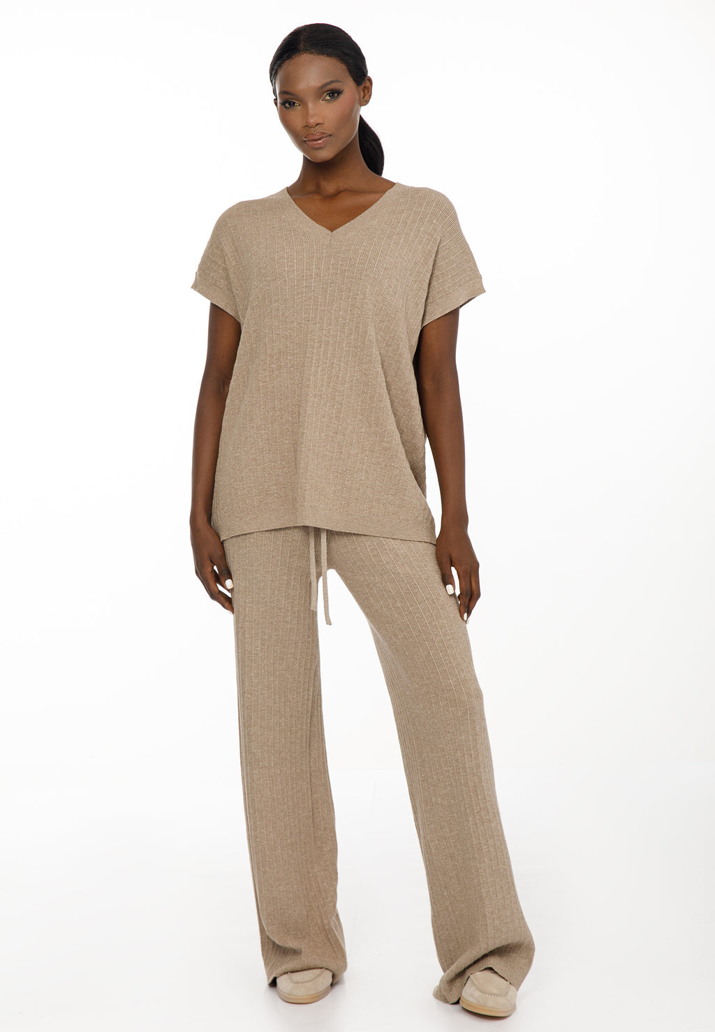 Women’s Metallic Knit Co-Ord Set