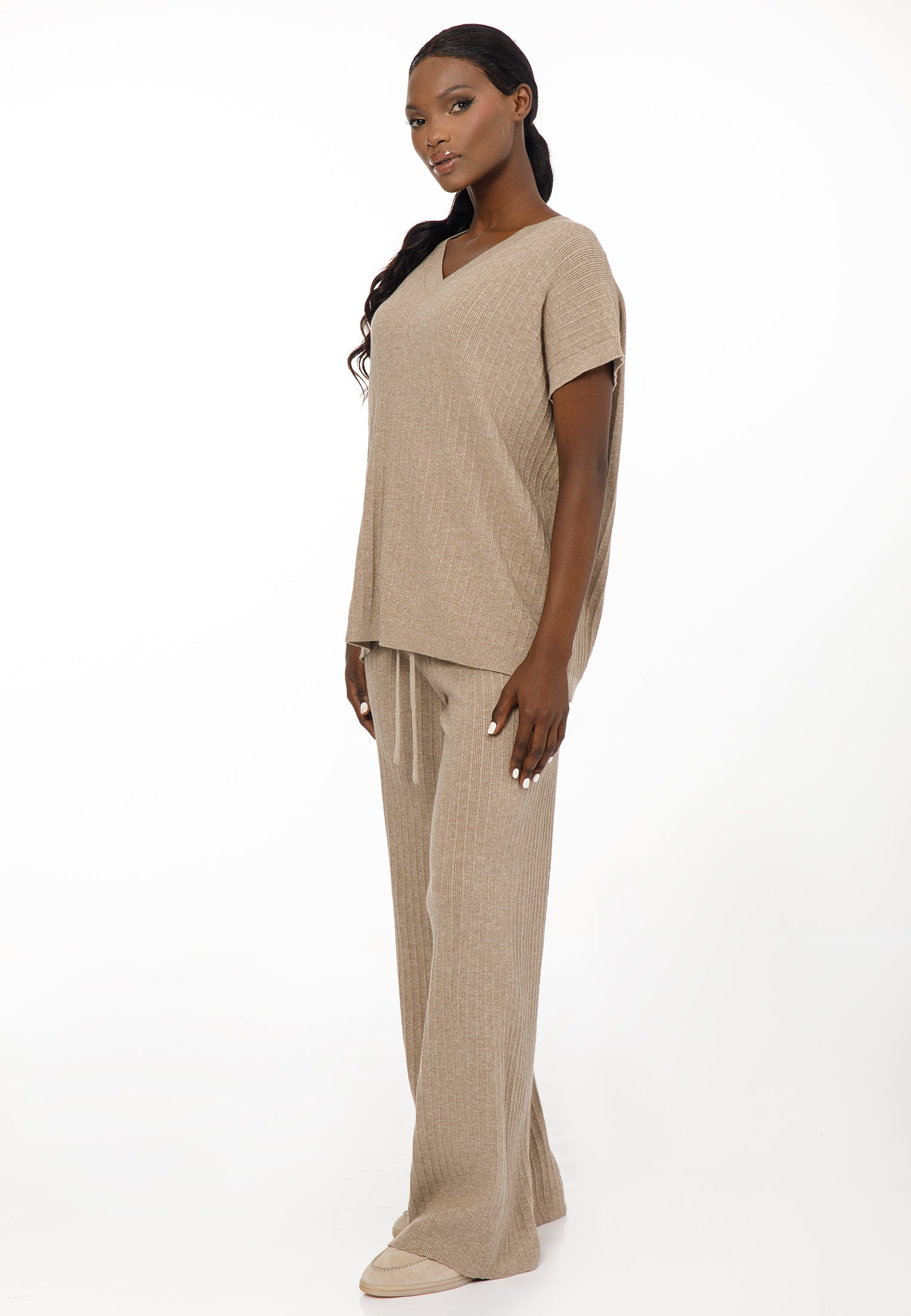 Women’s Metallic Knit Co-Ord Set