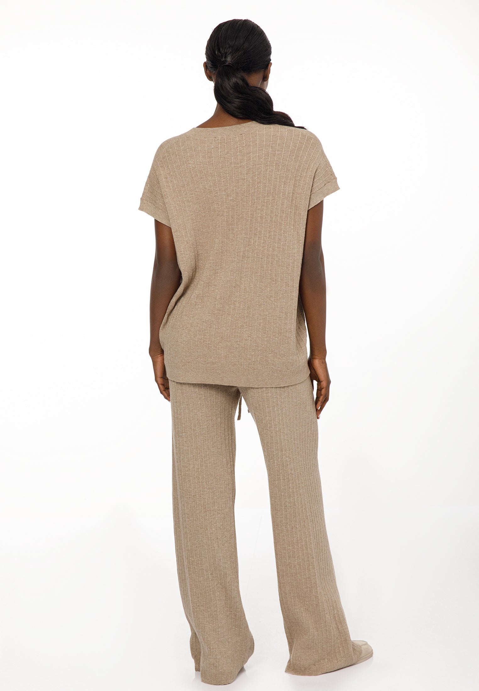 Women’s Metallic Knit Co-Ord Set