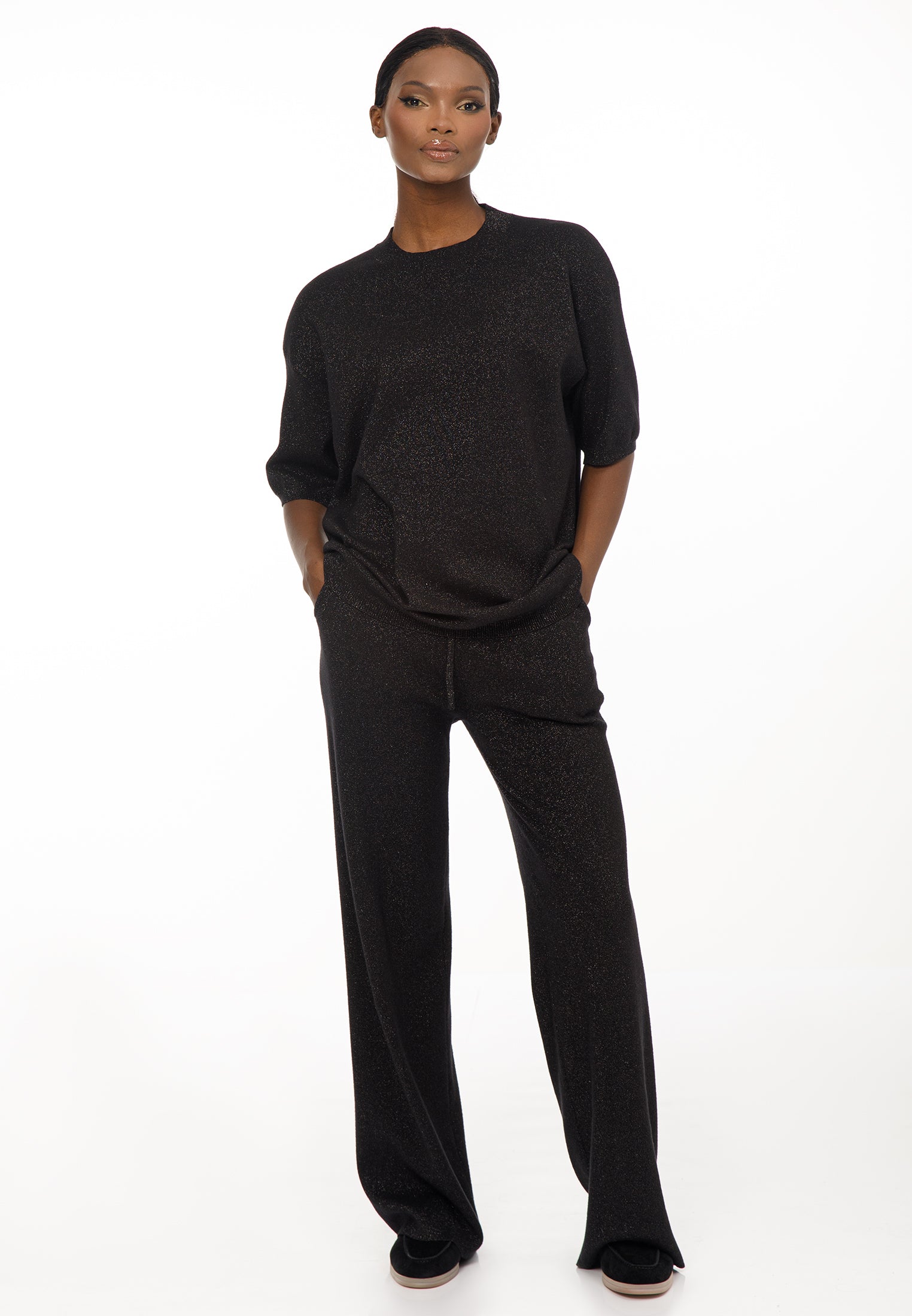 Women’s Short-Sleeve Knit Set