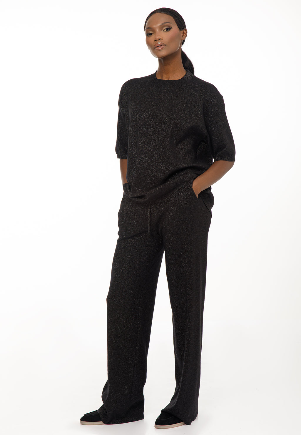 Women’s Short-Sleeve Knit Set