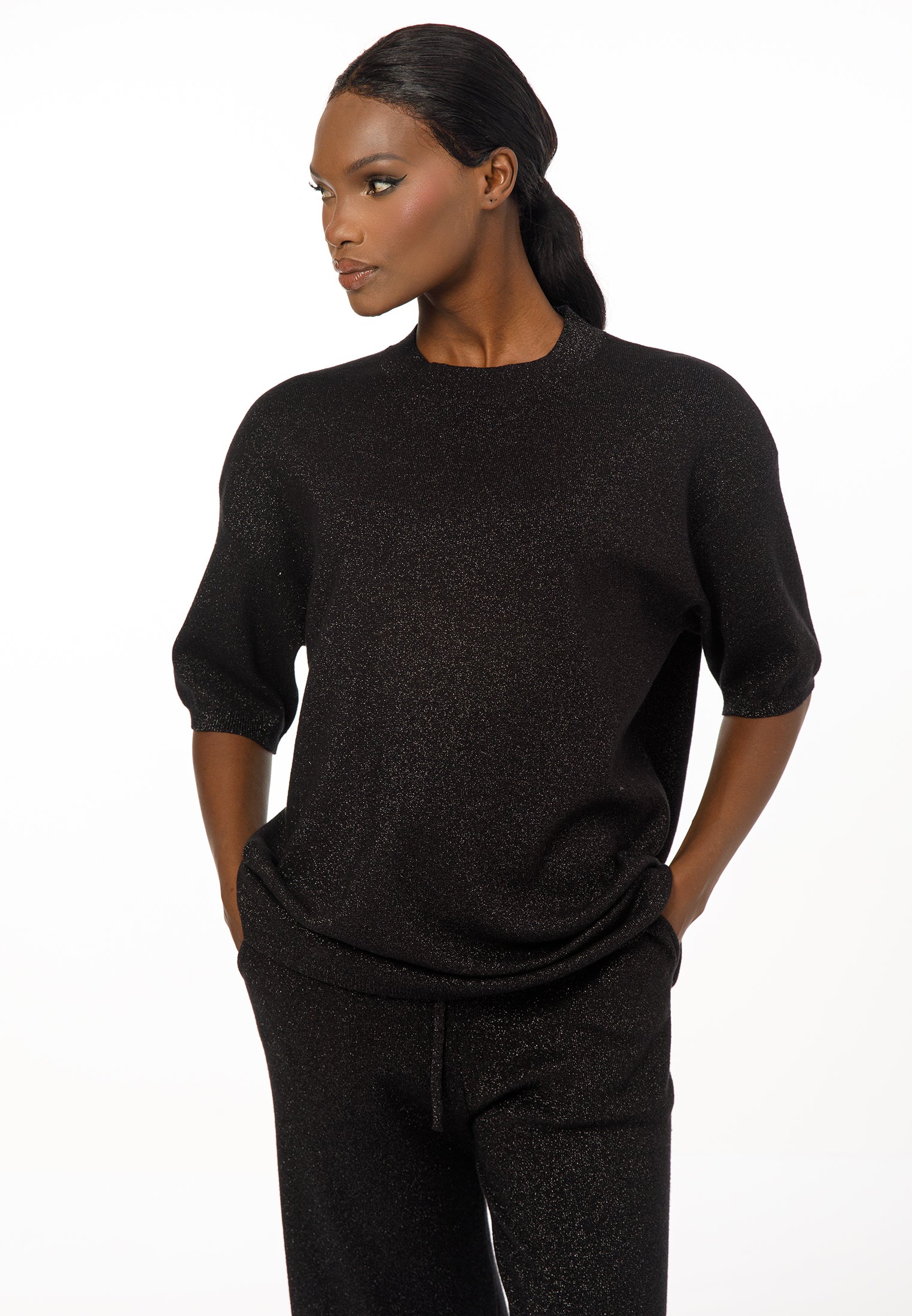 Women’s Short-Sleeve Knit Set