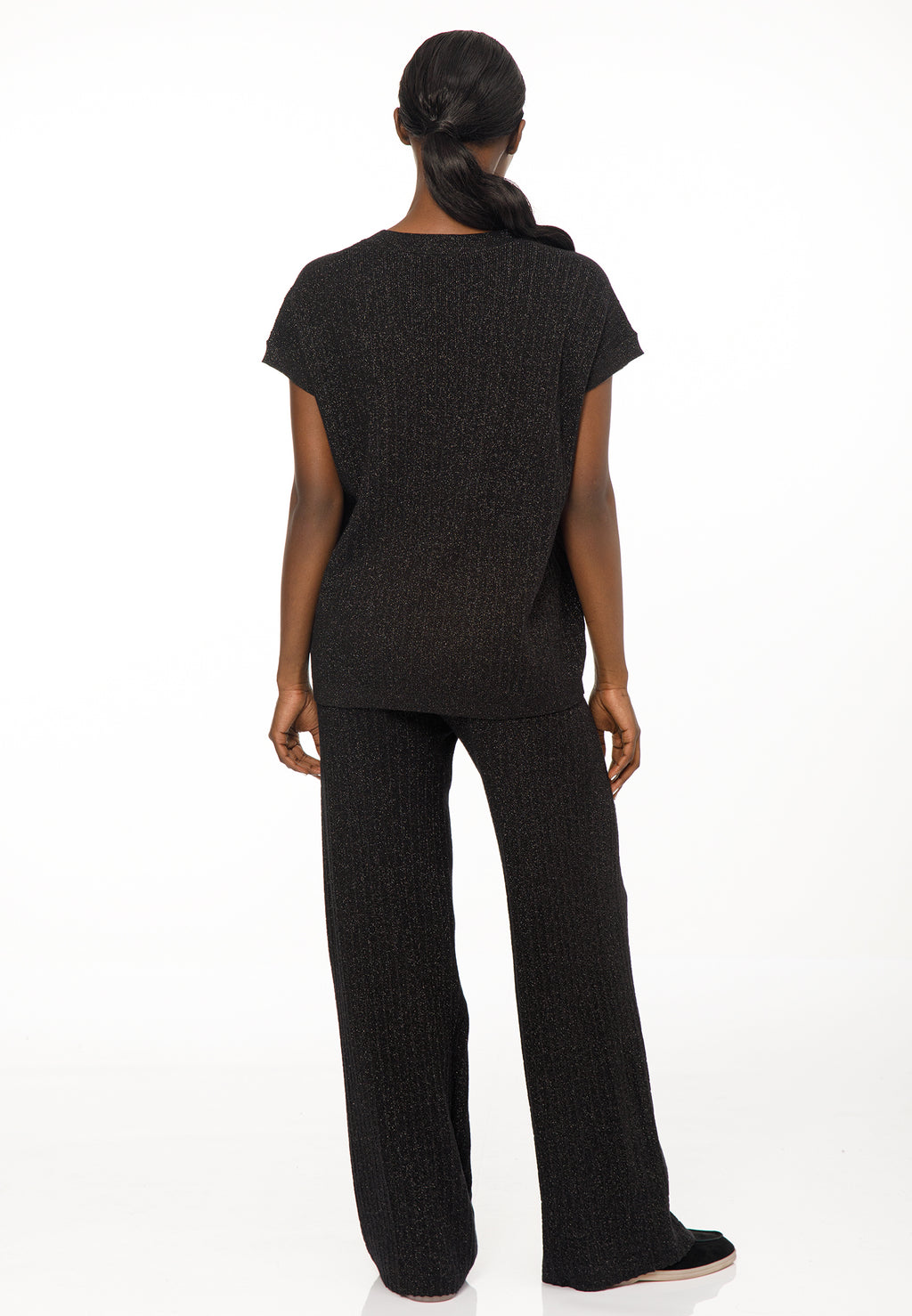 Women’s Metallic Knit Co-Ord Set