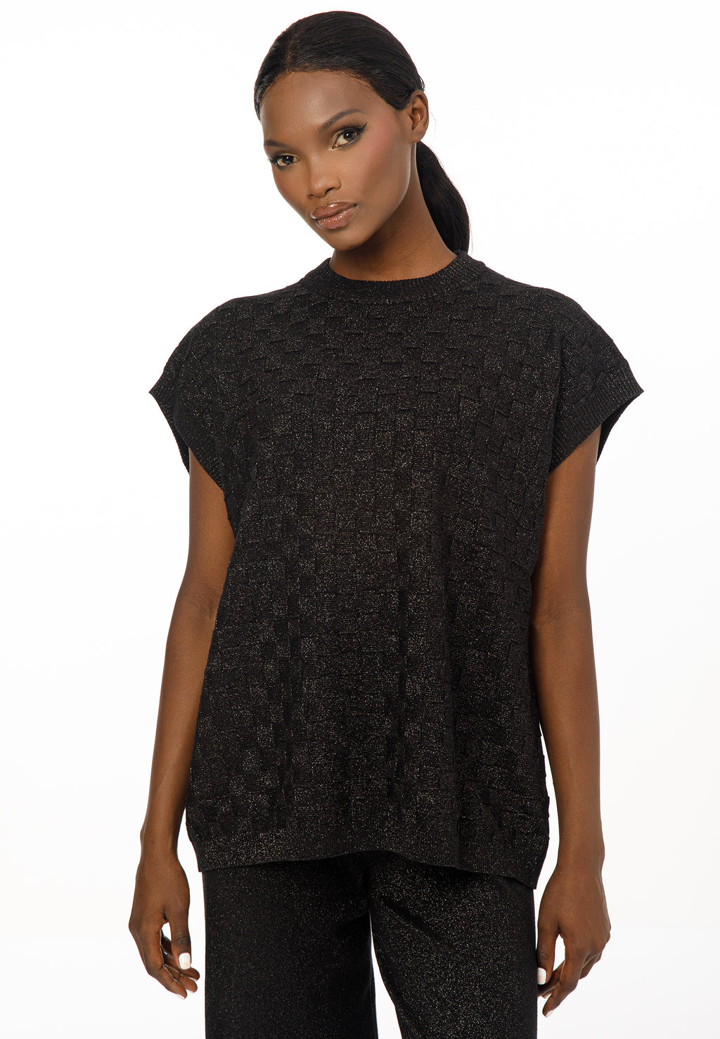 Women’s Knit Set with Textured Top