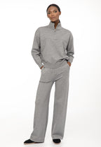 Women’s Knit Set with Zip Collar
