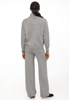 Women’s Knit Set with Zip Collar