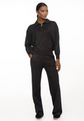 Women’s Knit Set with Zip Collar