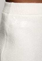 Sequin Knit Cardigan & Midi Skirt Set