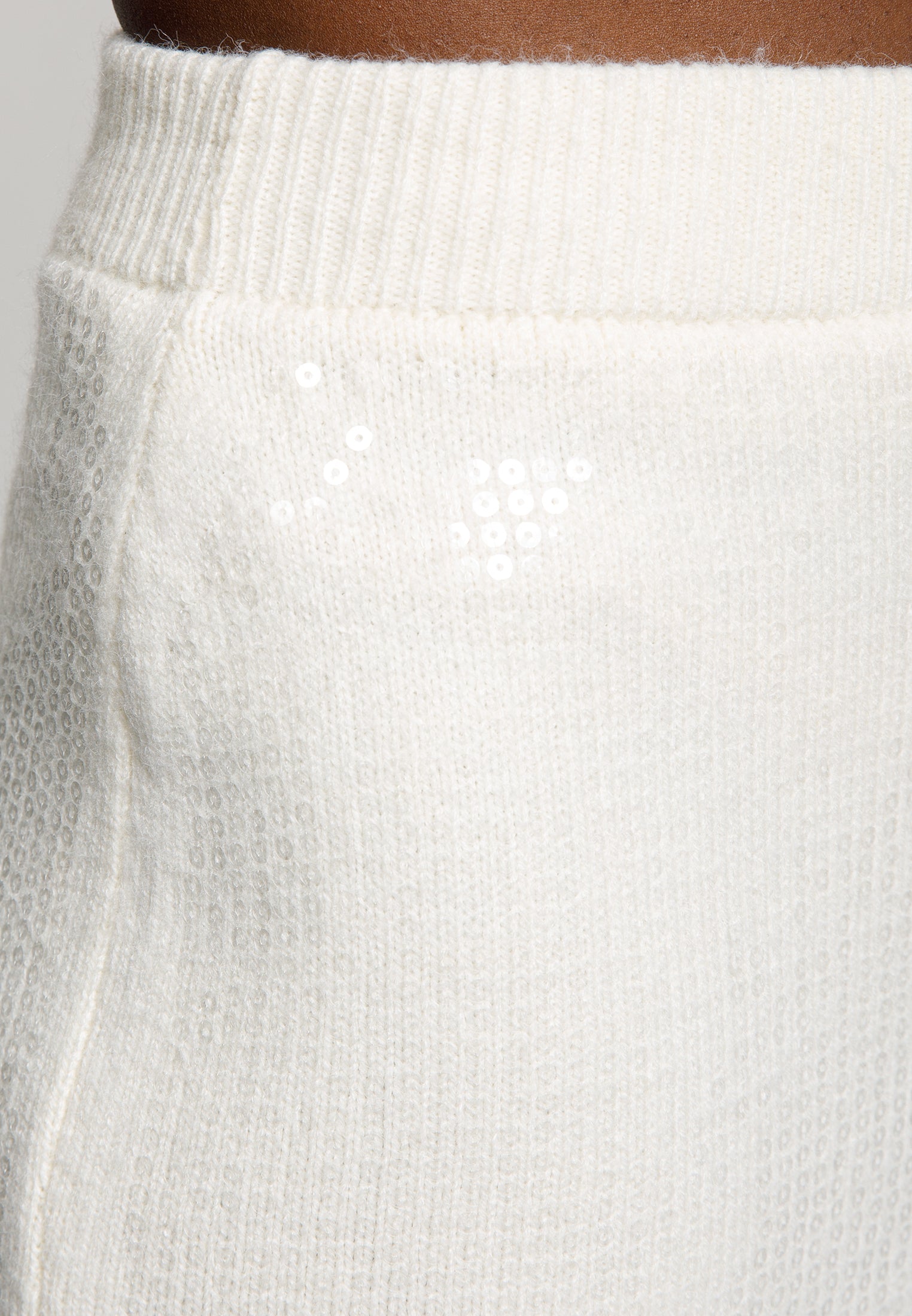 Sequin Knit Cardigan & Midi Skirt Set