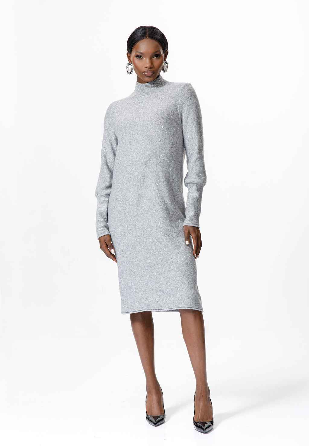 Sparkle Knit Midi Dress