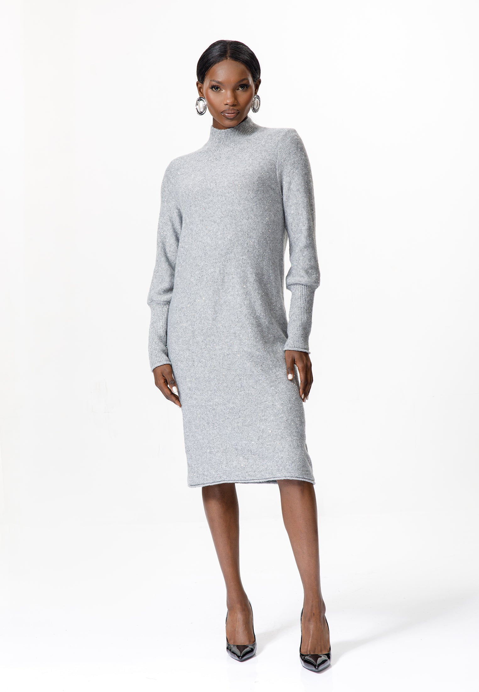 Sparkle Knit Midi Dress